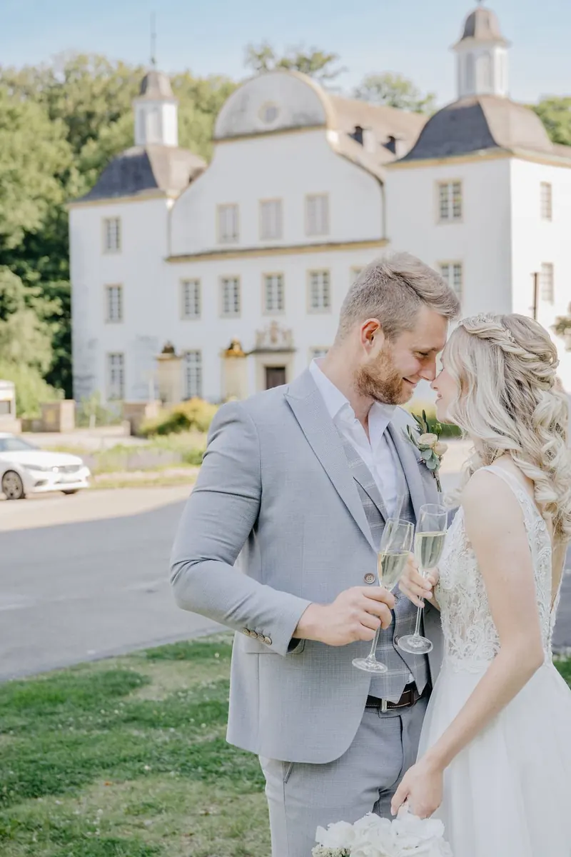 Brautpaar im Schlosspark Borbeck